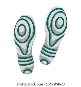 Print of shoe vector icon.Cartoon vector icon isolated on white background print of shoe .