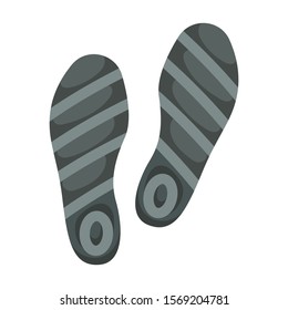 Print of shoe vector icon.Cartoon vector icon isolated on white background print of shoe .