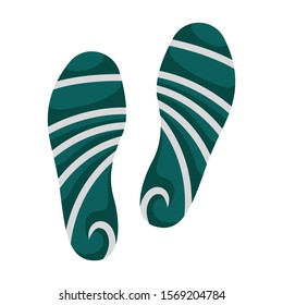 Print of shoe vector icon.Cartoon vector icon isolated on white background print of shoe .