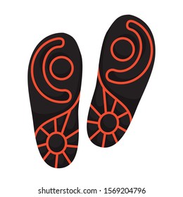 Print of shoe vector icon.Cartoon vector icon isolated on white background print of shoe .