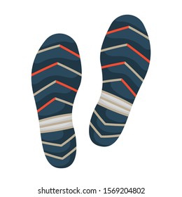 Print of shoe vector icon.Cartoon vector icon isolated on white background print of shoe .