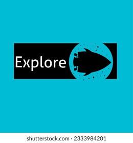 Print Simple illustration of a rocket or spaceship. The design is suitable for game icons, logos etc