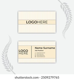 Print Simplistic business card and template.