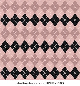imprimir cuadrado de tela de costura estilo de argyle color rosa negro geométrico.eps