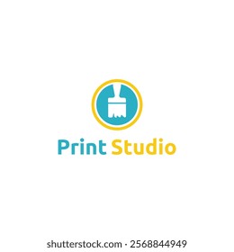 Print Studio Logo Design Icon