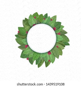 Print summer leaves frame vector summer art