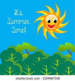 Print Summer time vector background