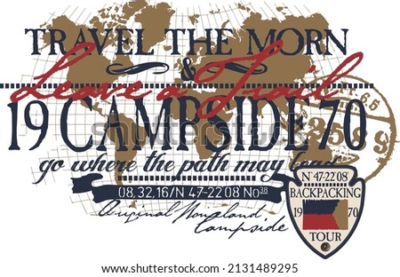 Print for tee shirt. Graphic design.