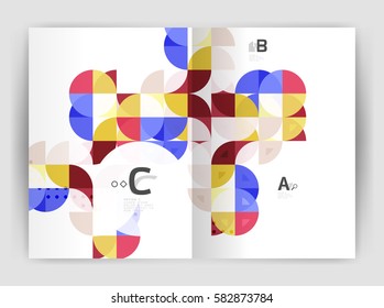 Imprimir plantilla moderno y elegante informe anual del triángulo de fondo. Diseño de vectores para diseño de flujo de trabajo, diagrama, opciones de número o diseño web