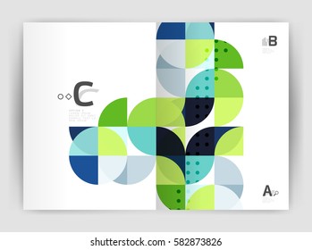 Print template modern elegant background triangle annual report. Vector design for workflow layout, diagram, number options or web design