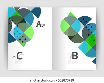 Print template modern elegant background triangle annual report. Vector design for workflow layout, diagram, number options or web design