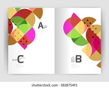 Print template modern elegant background triangle annual report. Vector design for workflow layout, diagram, number options or web design