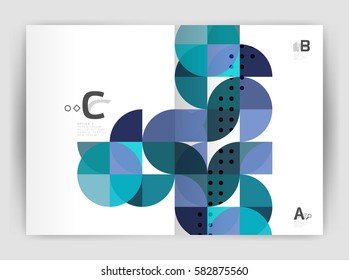 Print template modern elegant background triangle annual report. Vector design for workflow layout, diagram, number options or web design