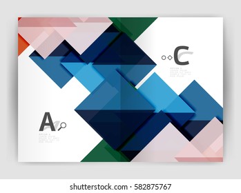 Print template modern elegant background triangle annual report. Vector design for workflow layout, diagram, number options or web design