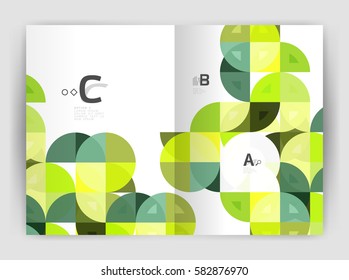 Print template modern elegant background triangle annual report. Vector design for workflow layout, diagram, number options or web design