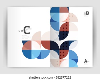 Print template modern elegant background triangle annual report. Vector design for workflow layout, diagram, number options or web design