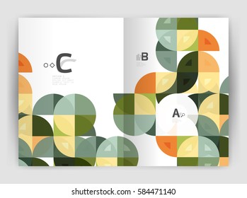 Print-Vorlage moderne elegante Hintergrund Dreieck-Jahresbericht. Vektordesign für das Workflow-Layout, Diagramm, Zahlenoptionen oder Webdesign