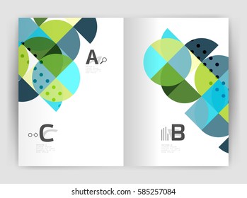 Print template modern elegant background triangle annual report. Vector design for workflow layout, diagram, number options or web design