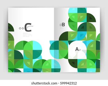 Imprimir plantilla moderno y elegante informe anual del triángulo de fondo. Diseño de vectores para diseño de flujo de trabajo, diagrama, opciones de número o diseño web