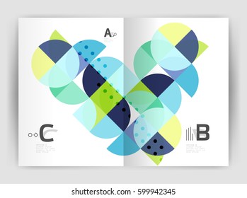 Print template modern elegant background triangle annual report. Vector design for workflow layout, diagram, number options or web design