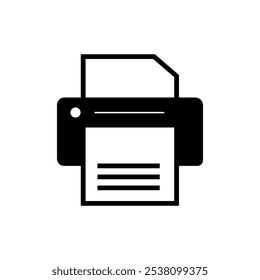 Print text icon vector illustration