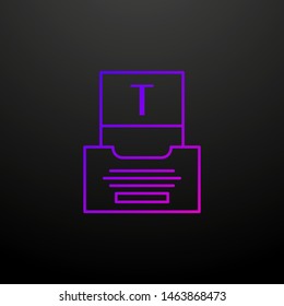Print text nolan icon. Elements of seo and online marketing set. Simple icon for websites, web design, mobile app, info graphics