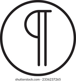 Print Text Write Outline Icon