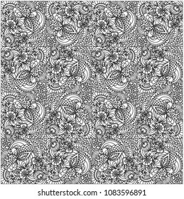print texture with lace pattern image from lines vector black and white pattern