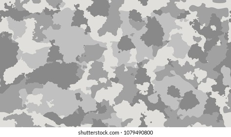 Print texture military camouflage repeats seamless army gray monochrome hunting