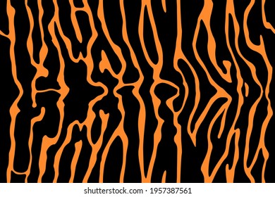 Print tiger shark skin texture band spot print texture pattern background yellow orange black decorative seamless repeat