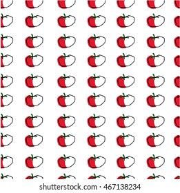 print with tomatoes. autumn vegetables