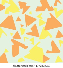 Imprimir triángulos naranja y amarillo 