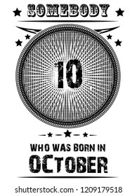 print for t-shirts with the inscription, those who were born in different months of the year, can be used as stickers for gift cups and for another design