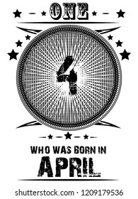 print for t-shirts with the inscription, those who were born in different months of the year, can be used as stickers for gift cups and for another design