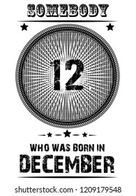 print for t-shirts with the inscription, those who were born in different months of the year, can be used as stickers for gift cups and for another design