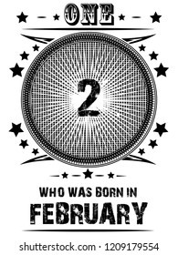 print for t-shirts with the inscription, those who were born in different months of the year, can be used as stickers for gift cups and for another design