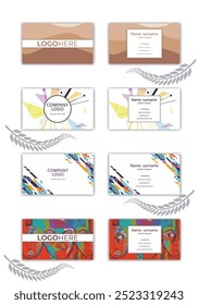 Print a unique business card template set.