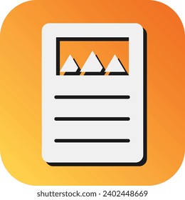 Print  Vector Glyph Gradient Background Icon For Personal And Commercial Use.
