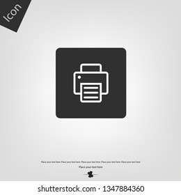 Print vector icon