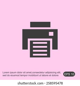 Print vector  icon