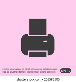 Print vector  icon