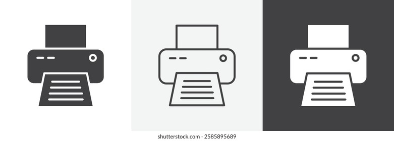 Print vector icons collection graphic designs for ui designs