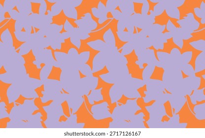 Imprimir. Patrón botánico inconsútil de la Ilustración vectorial con las siluetas de la flor en Vector para los textiles para las mujeres
