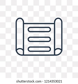 print vector outline icon isolated on transparent background, high quality linear print transparency concept can be used web and mobile