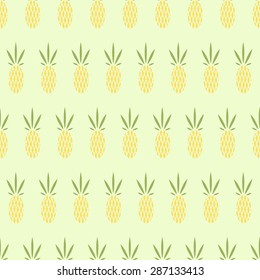 print vector seamless wallpaper with juicy pineapple