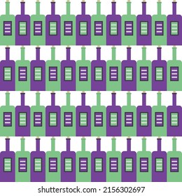 print with wine bottles, wrapper for packaging, background for websites, alcoholic pattern