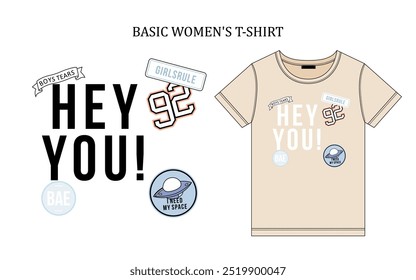 impressão para camiseta básica feminina 