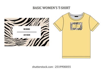 print for women's basic t-shirt 