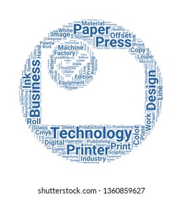 print word cloud. tag cloud about print.