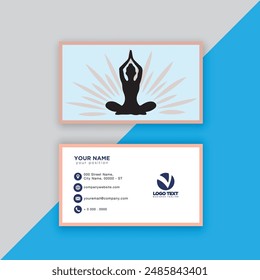 Print yoga business card templates for your business.